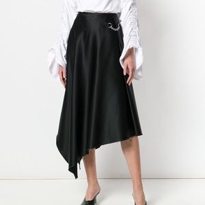 Sid Neigum frayed hem asymmetric skirt